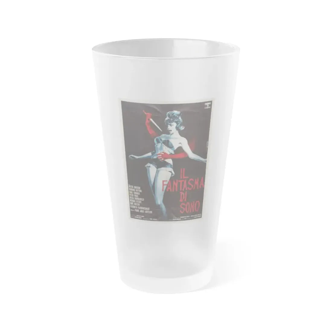 THE PHANTOM OF SOHO 1964 Movie Poster - Frosted Pint Glass 16oz Default Title - Go Mug Yourself