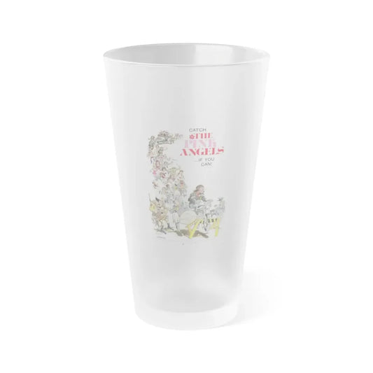 THE PINK ANGELS 1971 Movie Poster - Frosted Pint Glass 16oz Default Title - Go Mug Yourself