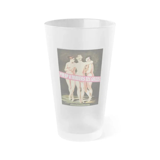 THE PINUPS OVER THE CENTURIES 1981 Movie Poster - Frosted Pint Glass 16oz 16oz Frosted - Go Mug Yourself