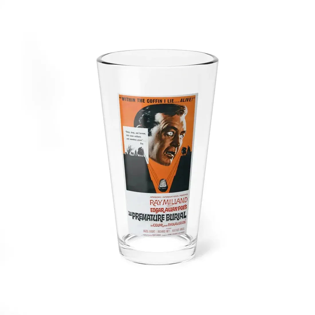 THE PREMATURE BURIAL (2) 1962 Movie Poster - Pint Glass 16oz 16oz - Go Mug Yourself