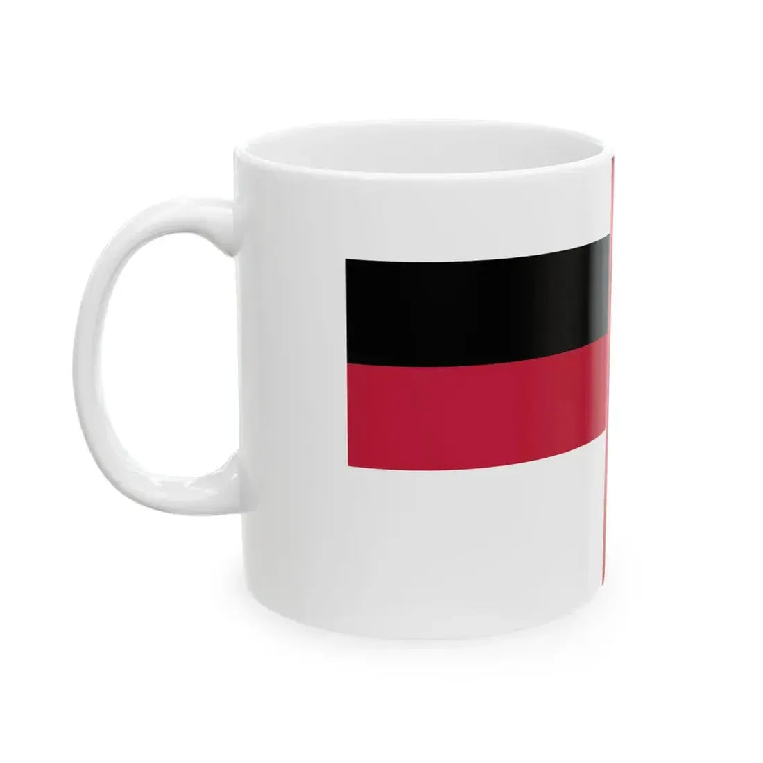 The proposed naval flag of the Georgian Democratic Republic (Georgia) White Coffee Mug - Go Mug Yourself