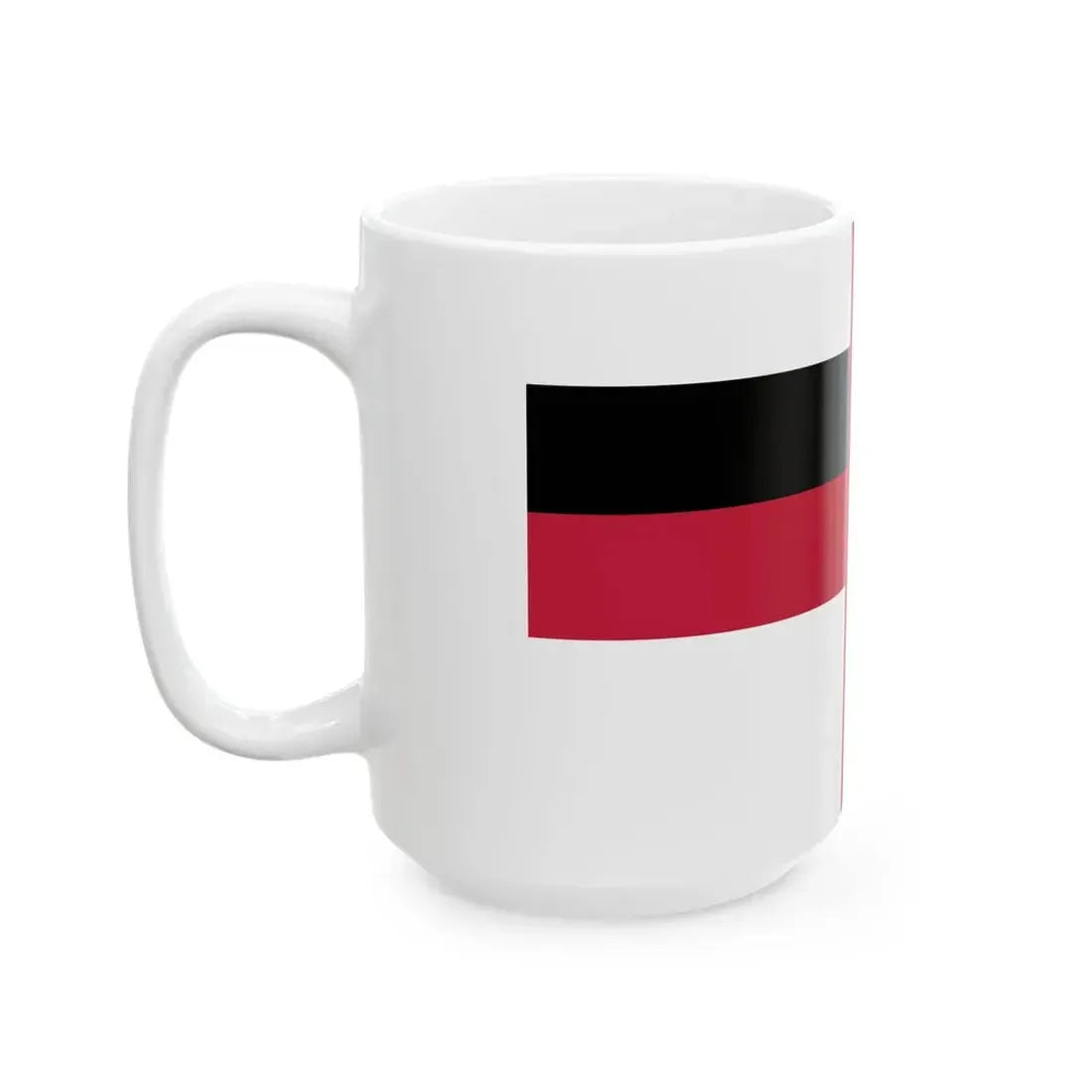 The proposed naval flag of the Georgian Democratic Republic (Georgia) White Coffee Mug - Go Mug Yourself