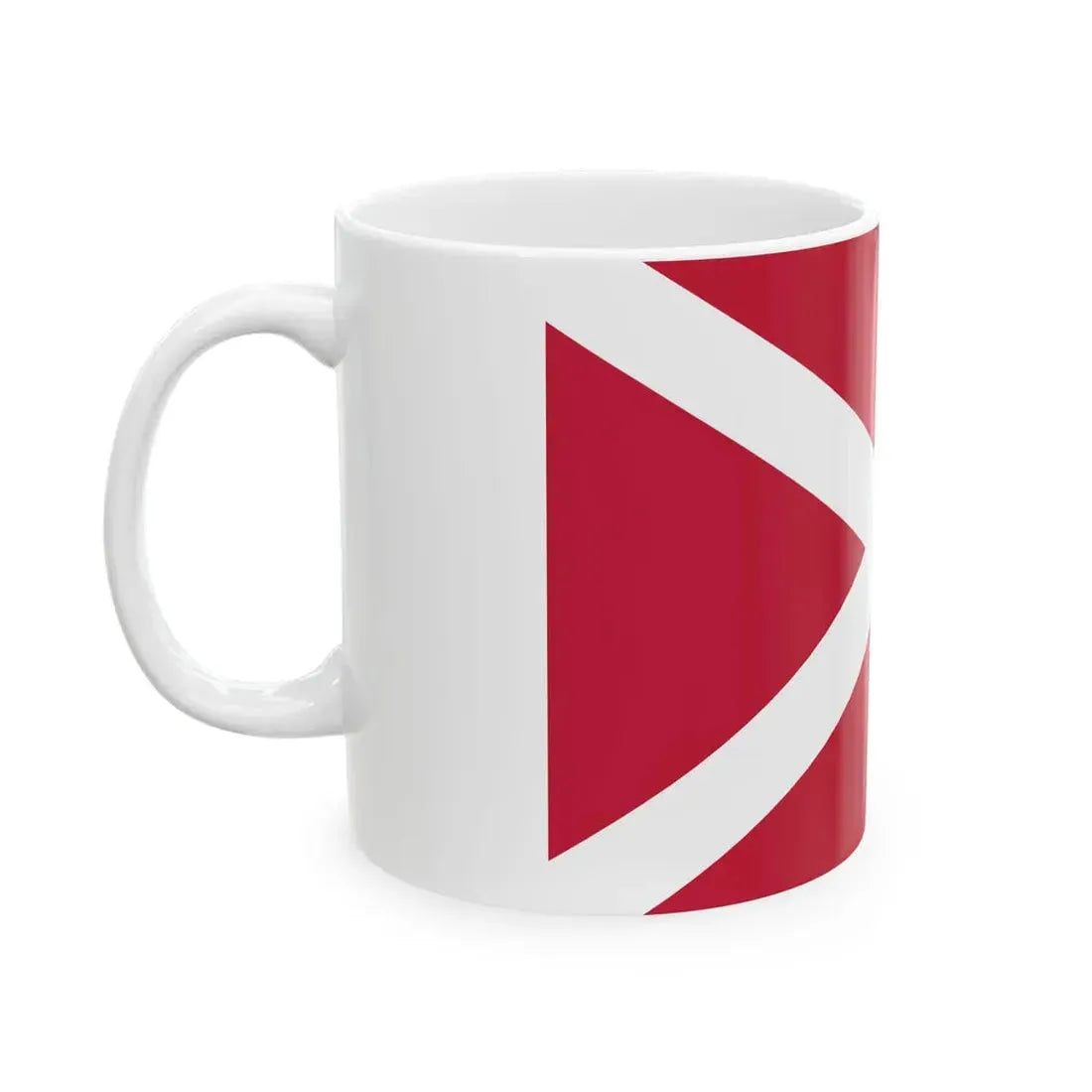 The proposed naval flag of the Georgian Democratic Republic v3 (Georgia) White Coffee Mug - Go Mug Yourself