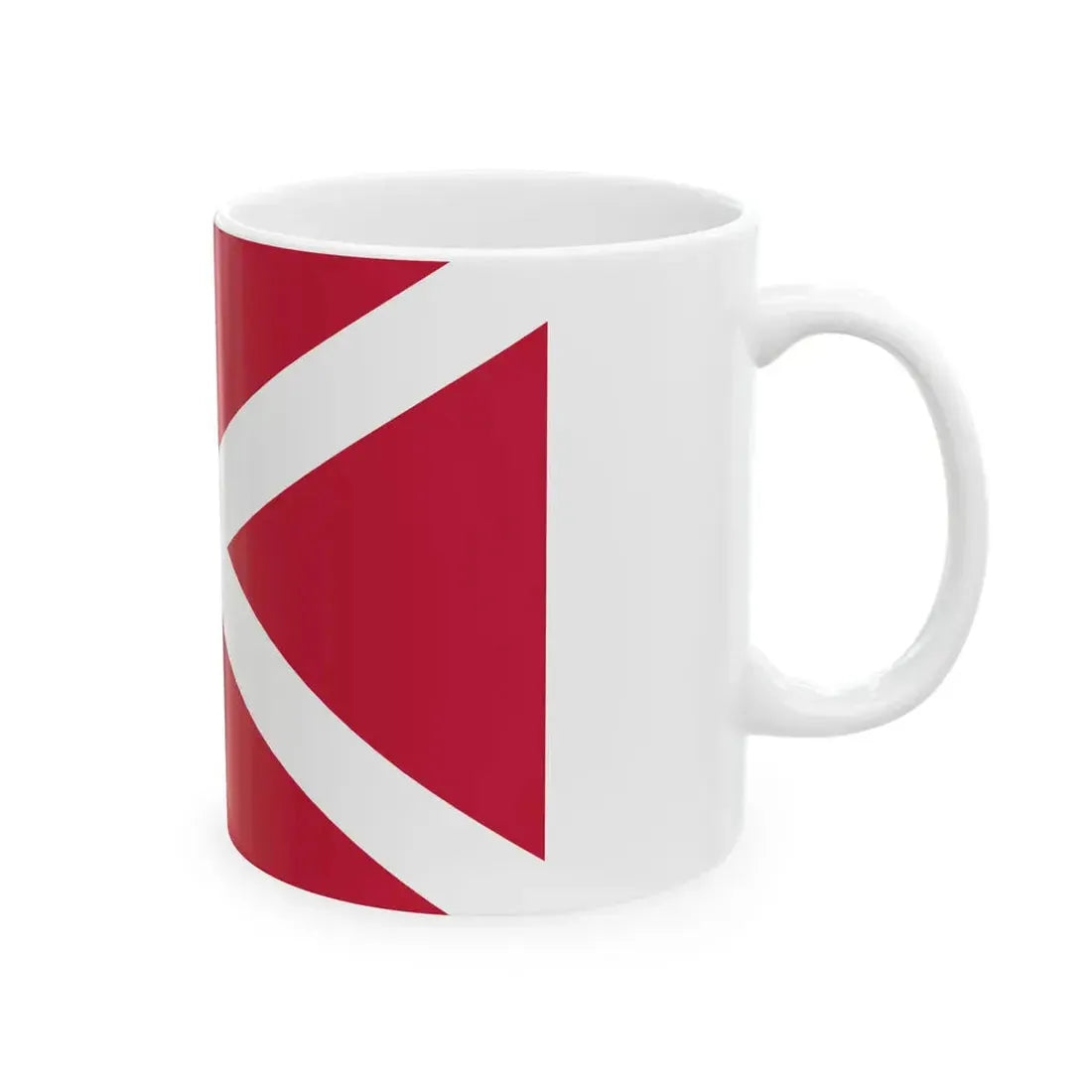 The proposed naval flag of the Georgian Democratic Republic v3 (Georgia) White Coffee Mug - Go Mug Yourself