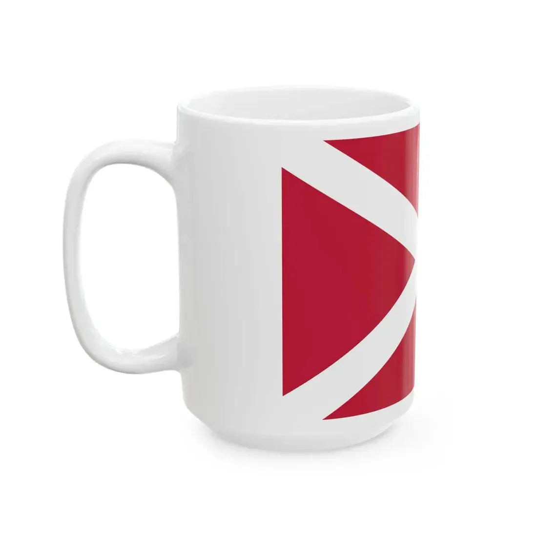 The proposed naval flag of the Georgian Democratic Republic v3 (Georgia) White Coffee Mug - Go Mug Yourself