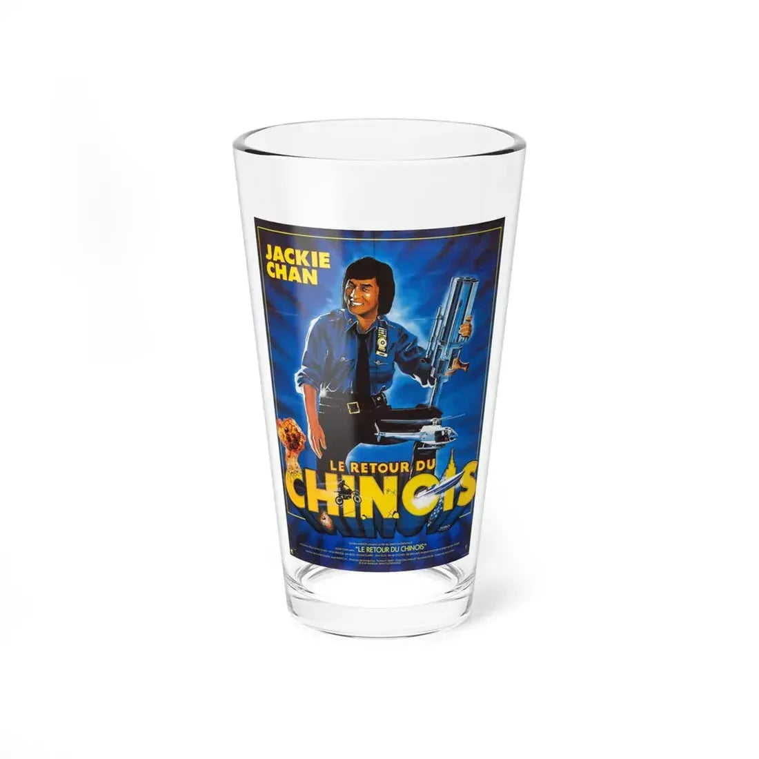 THE PROTECTOR (FRENCH) 1985 Movie Poster - Pint Glass 16oz 16oz - Go Mug Yourself