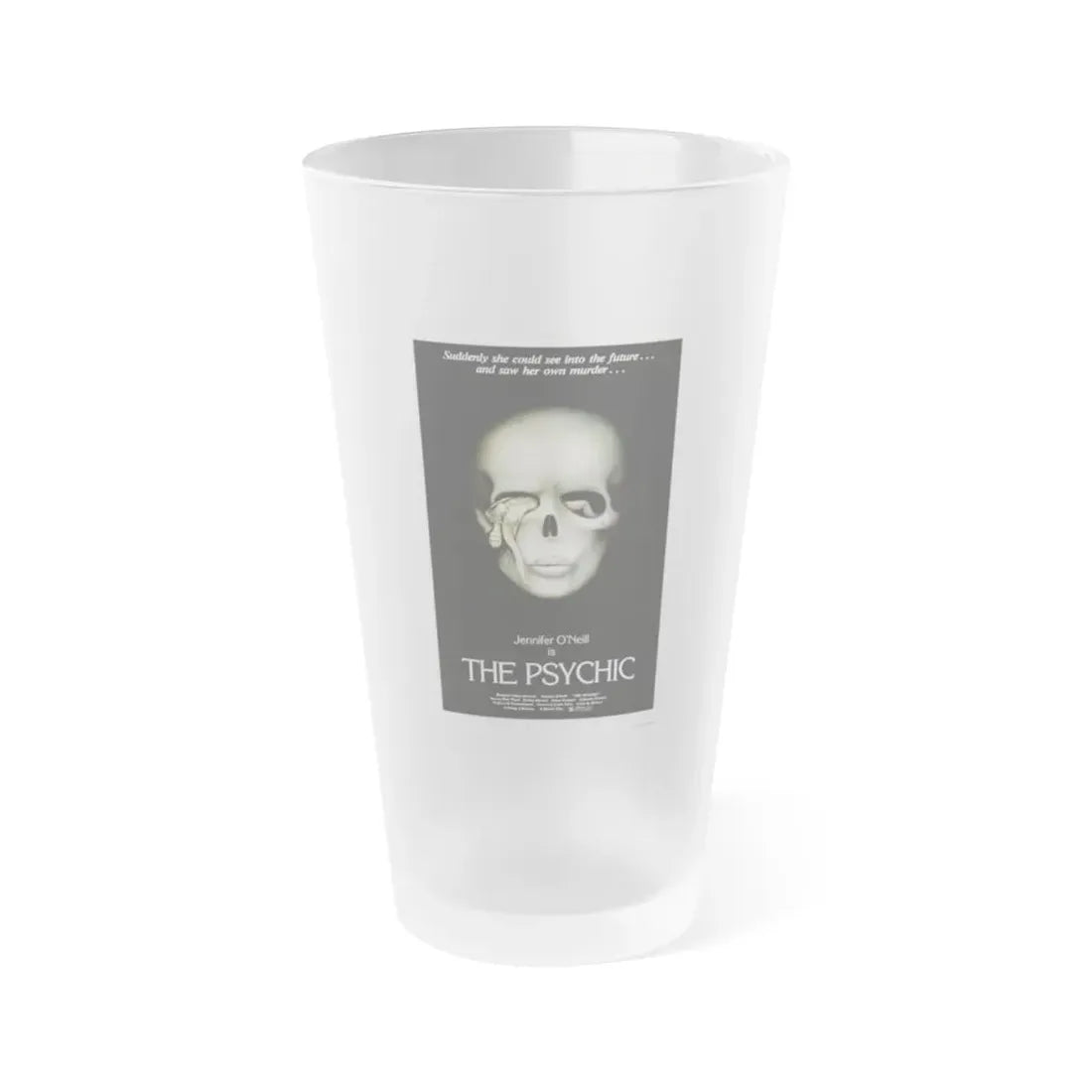 THE PSYCHIC 1977 Movie Poster - Frosted Pint Glass 16oz Default Title - Go Mug Yourself