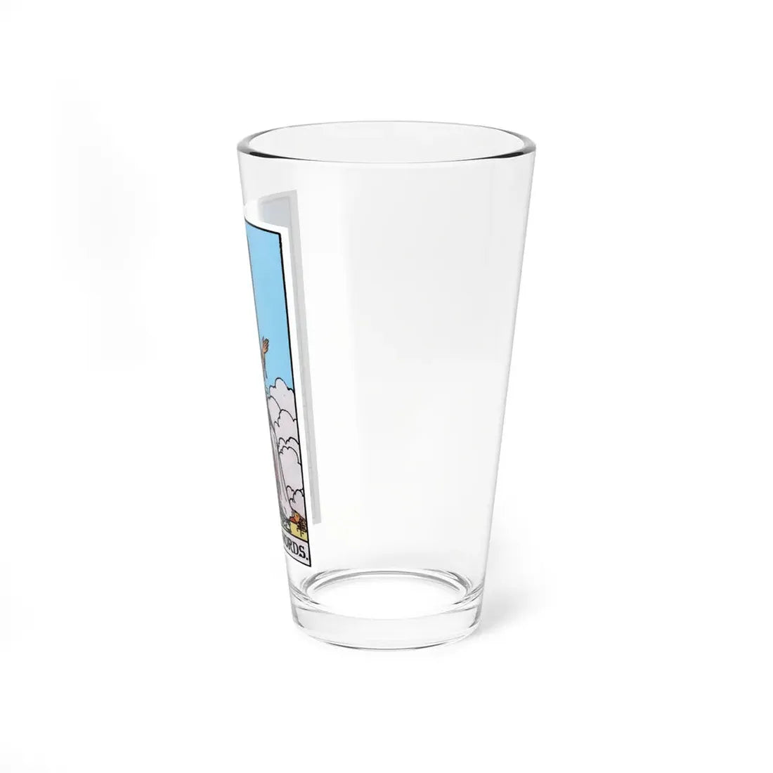 The Queen of Swords (Tarot Card) Pint Glass 16oz - Go Mug Yourself