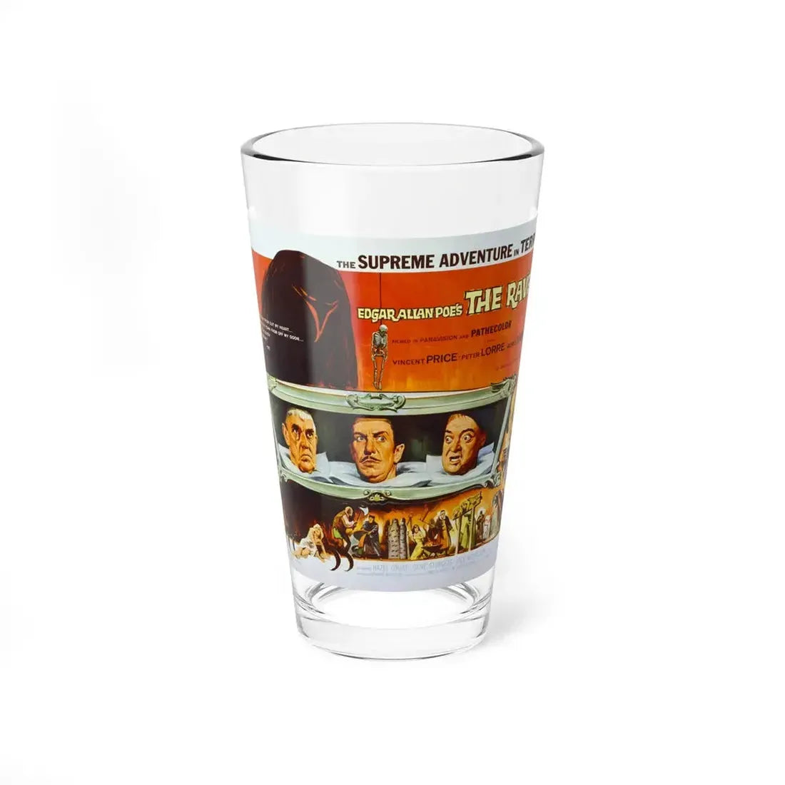 THE RAVEN 1963 Movie Poster - Pint Glass 16oz 16oz - Go Mug Yourself