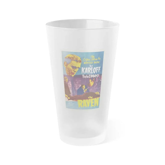 THE RAVEN (2) 1935 Movie Poster - Frosted Pint Glass 16oz Default Title - Go Mug Yourself