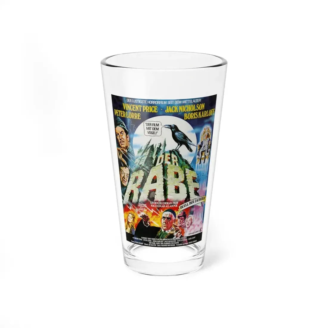 THE RAVEN (GERMAN) 1963 Movie Poster - Pint Glass 16oz 16oz - Go Mug Yourself