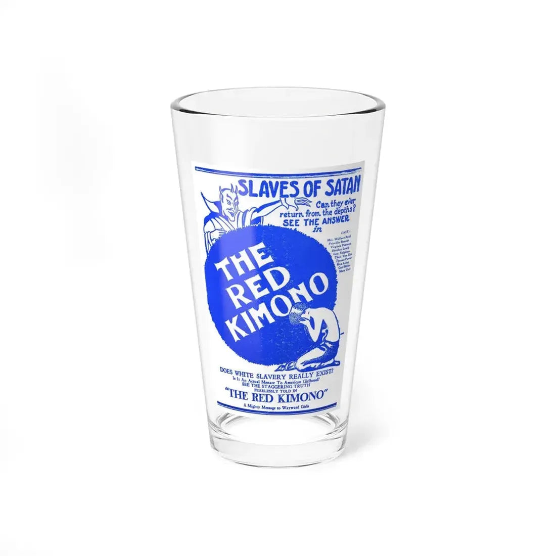 THE RED KIMONO 1925 Movie Poster - Pint Glass 16oz 16oz - Go Mug Yourself