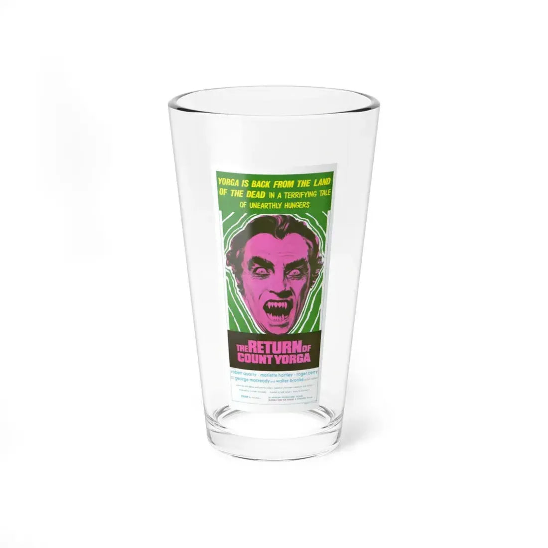 THE RETURN OF COUNT YORGA (3) 1971 Movie Poster - Pint Glass 16oz - Go Mug Yourself