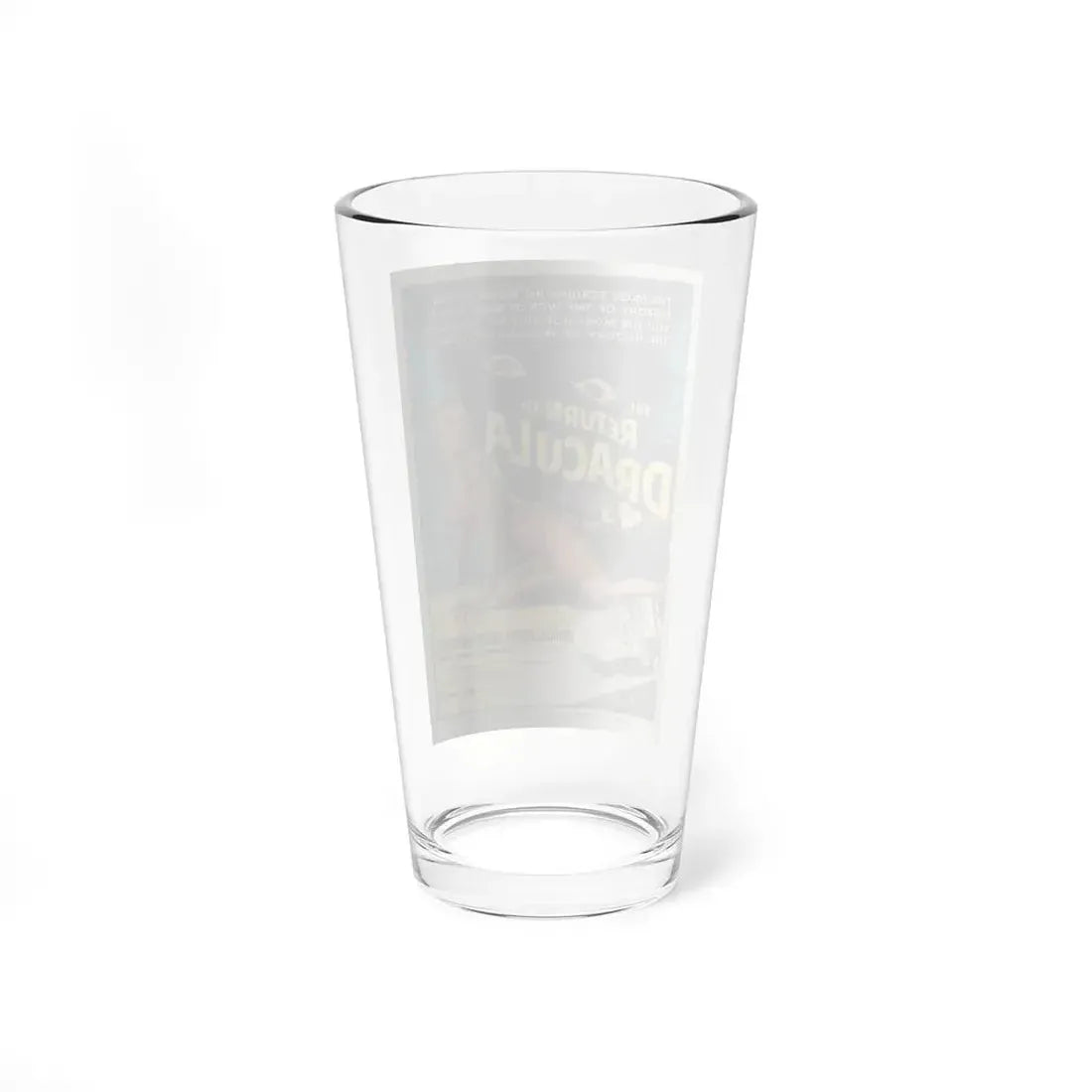 THE RETURN OF DRACULA 1958 Movie Poster - Pint Glass 16oz - Go Mug Yourself