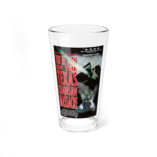 THE RETURN OF THE TEXAS CHAINSAW MASSACRE 1995 Movie Poster - Pint Glass 16oz 16oz - Go Mug Yourself