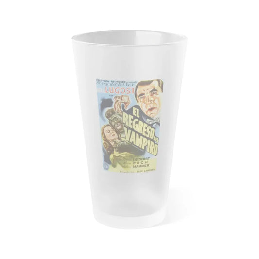 THE RETURN OF THE VAMPIRE 1943 Movie Poster - Frosted Pint Glass 16oz Default Title - Go Mug Yourself