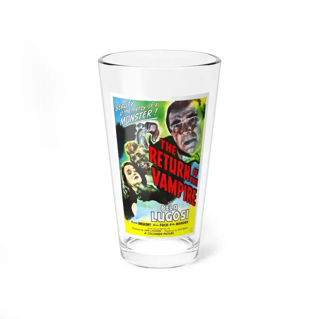 THE RETURN OF THE VAMPIRE (3) 1943 Movie Poster - Pint Glass 16oz 16oz - Go Mug Yourself