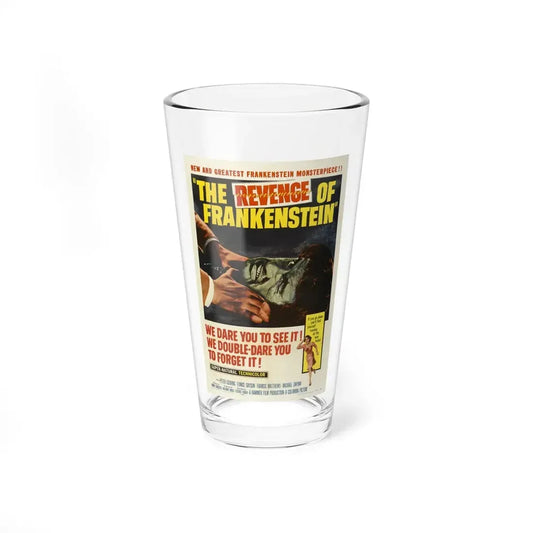 THE REVENGE OF FRANKENSTEIN 1958 Movie Poster - Pint Glass 16oz 16oz - Go Mug Yourself