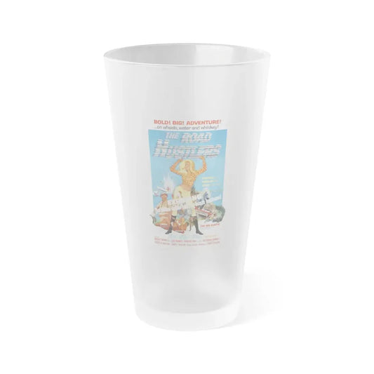 THE ROAD HUSTLERS 1968 Movie Poster - Frosted Pint Glass 16oz Default Title - Go Mug Yourself