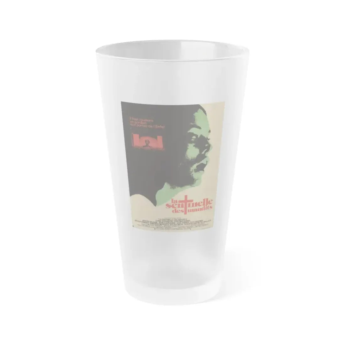 THE SENTINEL (FRENCH) 1977 Movie Poster - Frosted Pint Glass 16oz Default Title - Go Mug Yourself