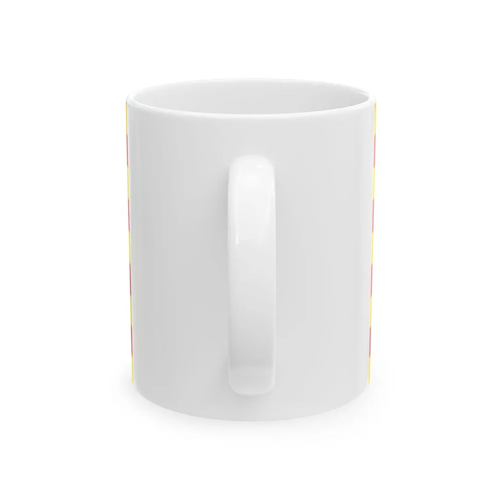 The Senyera the Flag of Catalonia Spain - White Coffee Mug - Go Mug Yourself