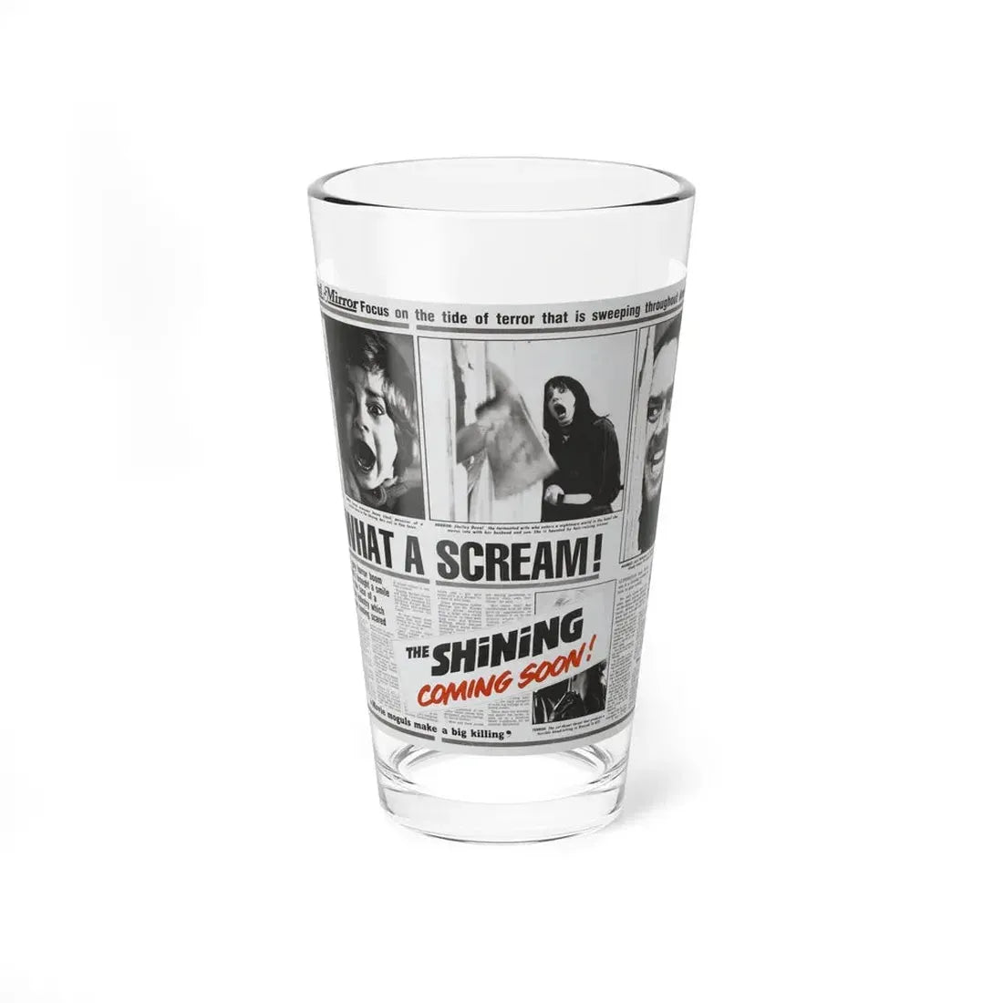 THE SHINING (TEASER) 1980 Movie Poster - Pint Glass 16oz 16oz - Go Mug Yourself