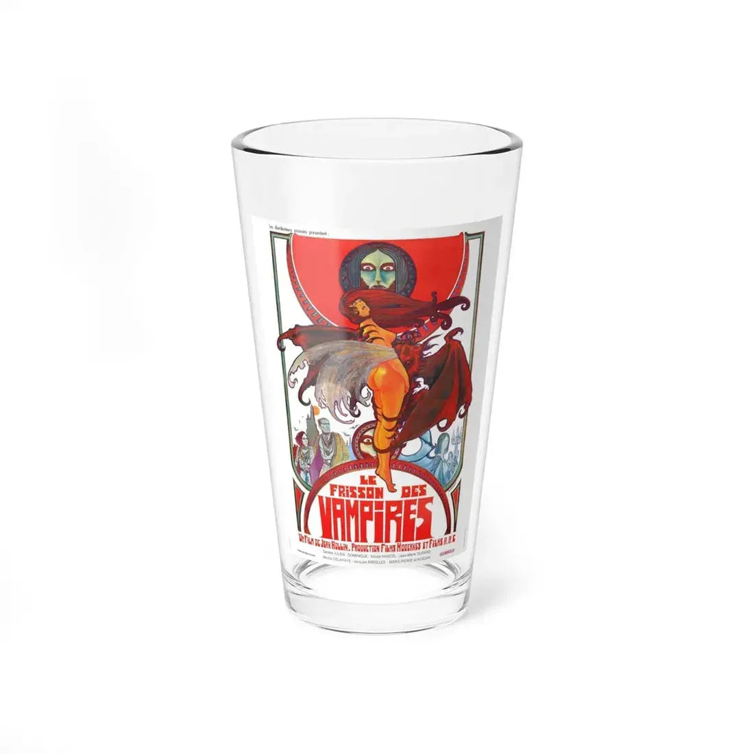 THE SHIVER OF THE VAMPIRE 1971 Movie Poster - Pint Glass 16oz 16oz - Go Mug Yourself