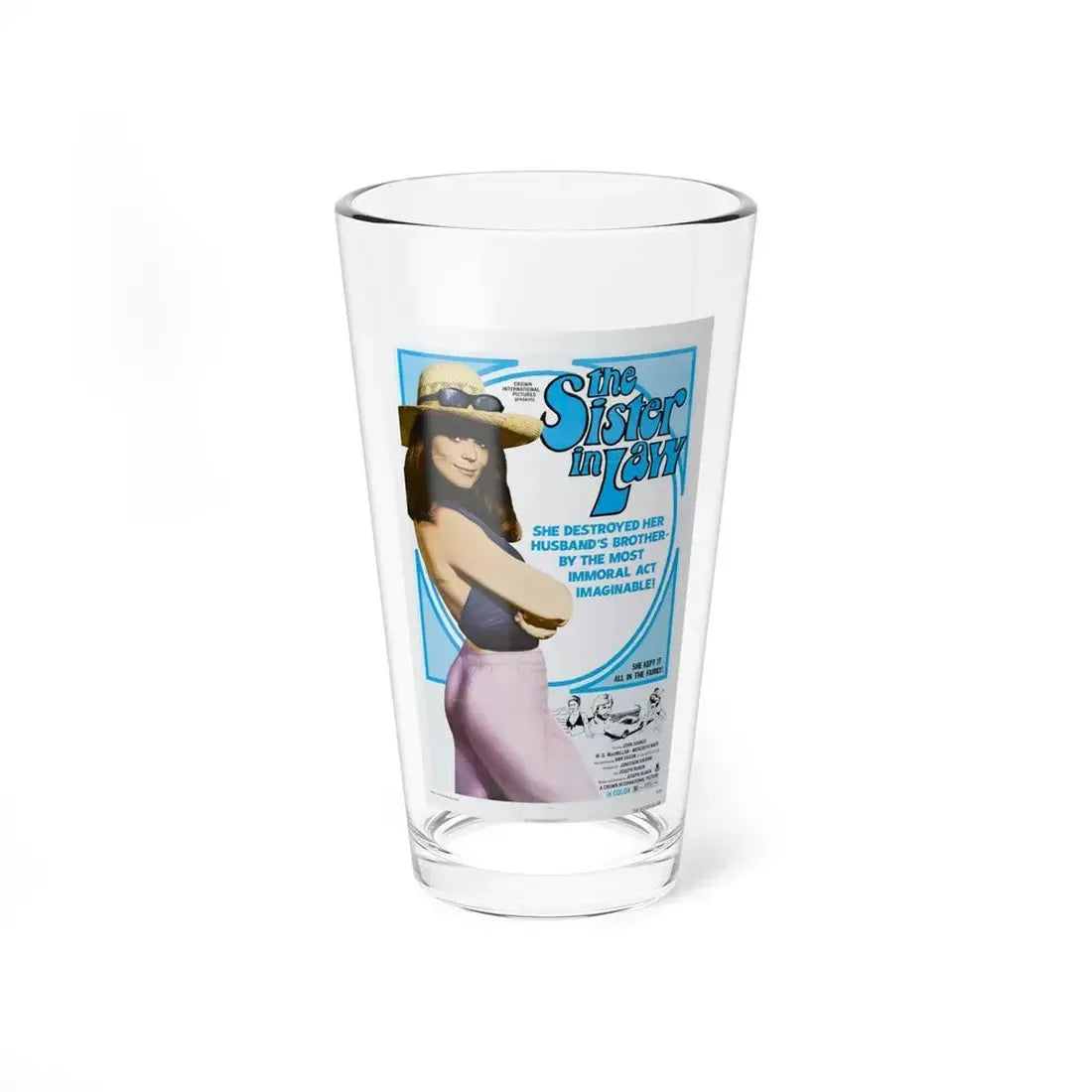 THE SISTER IN LAW 1974 Movie Poster - Pint Glass 16oz 16oz - Go Mug Yourself
