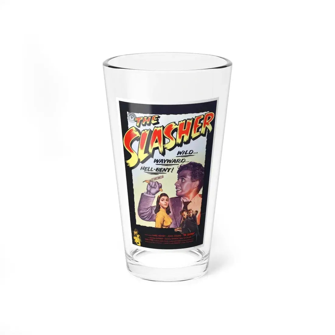 THE SLASHER 1953 Movie Poster - Pint Glass 16oz 16oz - Go Mug Yourself