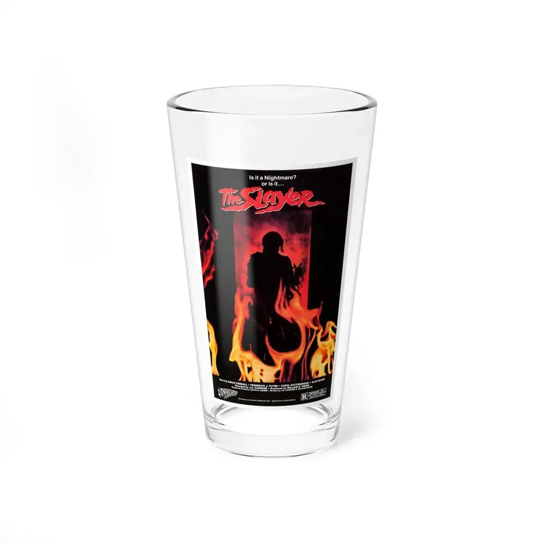 THE SLAYER 1982 Movie Poster - Pint Glass 16oz 16oz - Go Mug Yourself