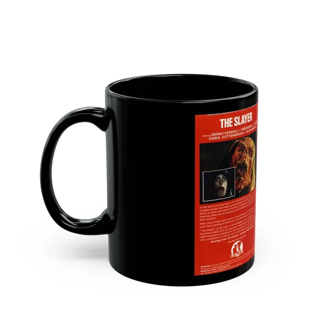 THE SLAYER (VHS COVER) - Black Coffee Mug - Go Mug Yourself