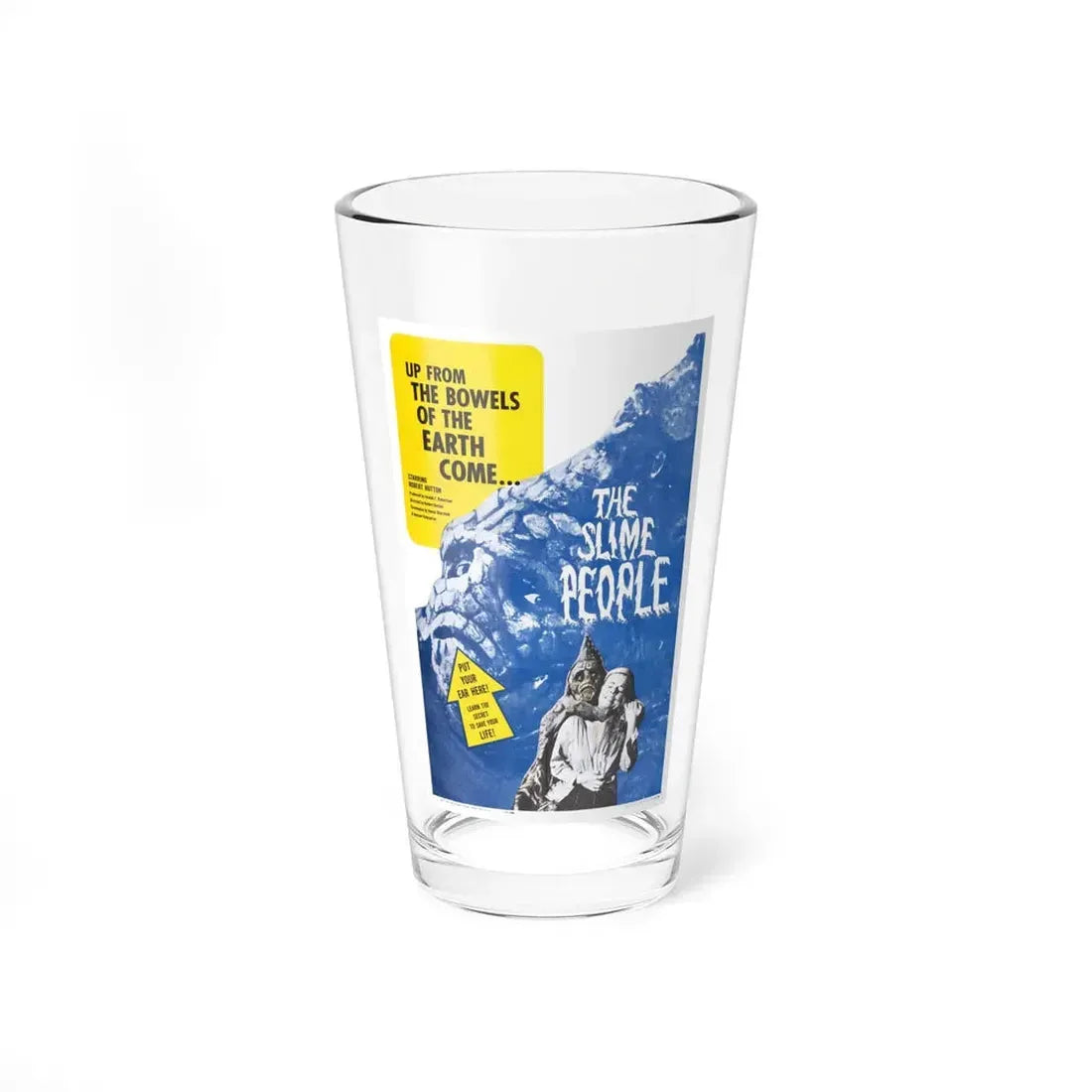 THE SLIME PEOPLE 1963 Movie Poster - Pint Glass 16oz 16oz - Go Mug Yourself