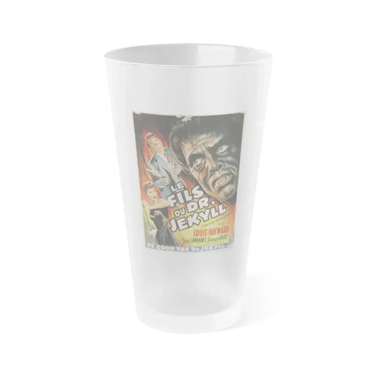 THE SON OF DR JEKYLL (BELGIAN) 1951 Movie Poster - Frosted Pint Glass 16oz 16oz Frosted - Go Mug Yourself
