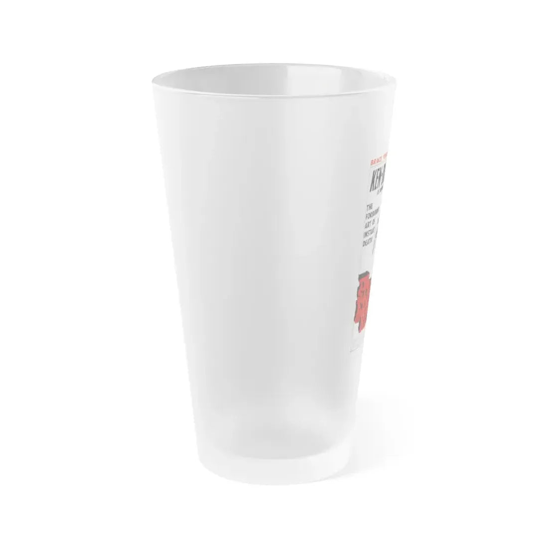THE STEEL EDGE OF REVENGE 1969 Movie Poster - Frosted Pint Glass 16oz - Go Mug Yourself