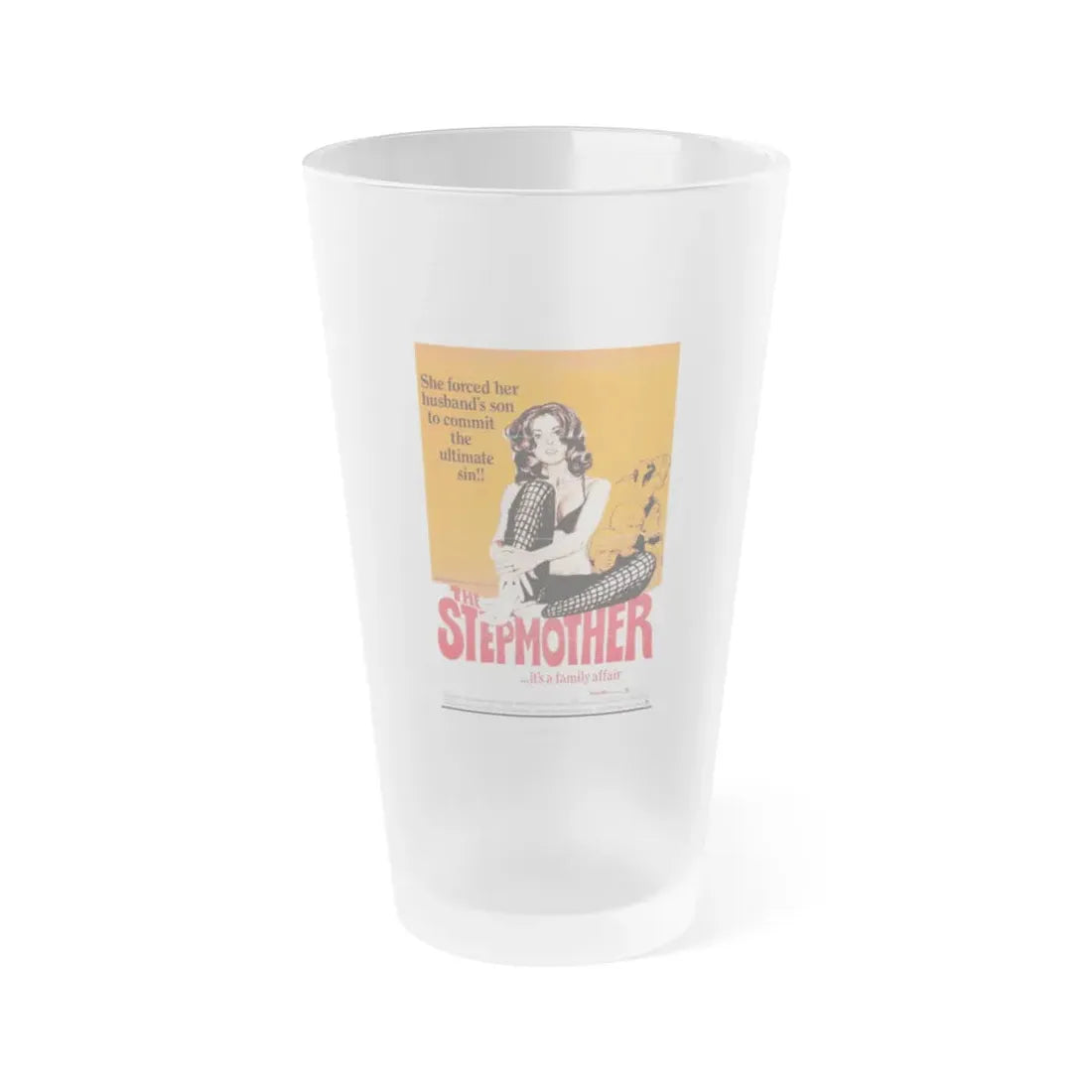 THE STEPMOTHER 1972 Movie Poster - Frosted Pint Glass 16oz 16oz Frosted - Go Mug Yourself