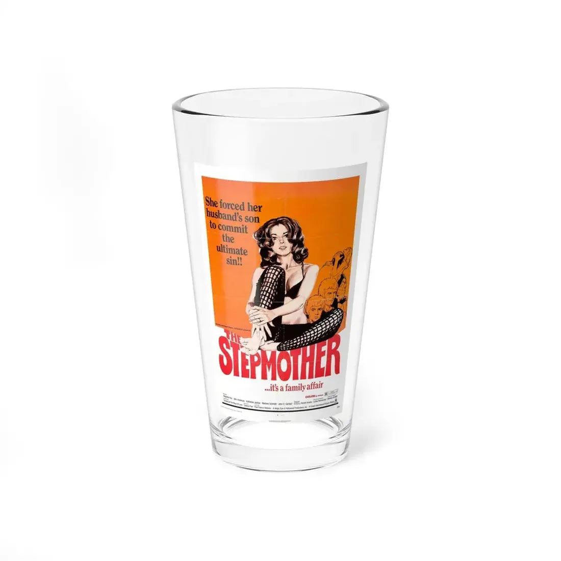 THE STEPMOTHER 1972 Movie Poster - Pint Glass 16oz 16oz - Go Mug Yourself