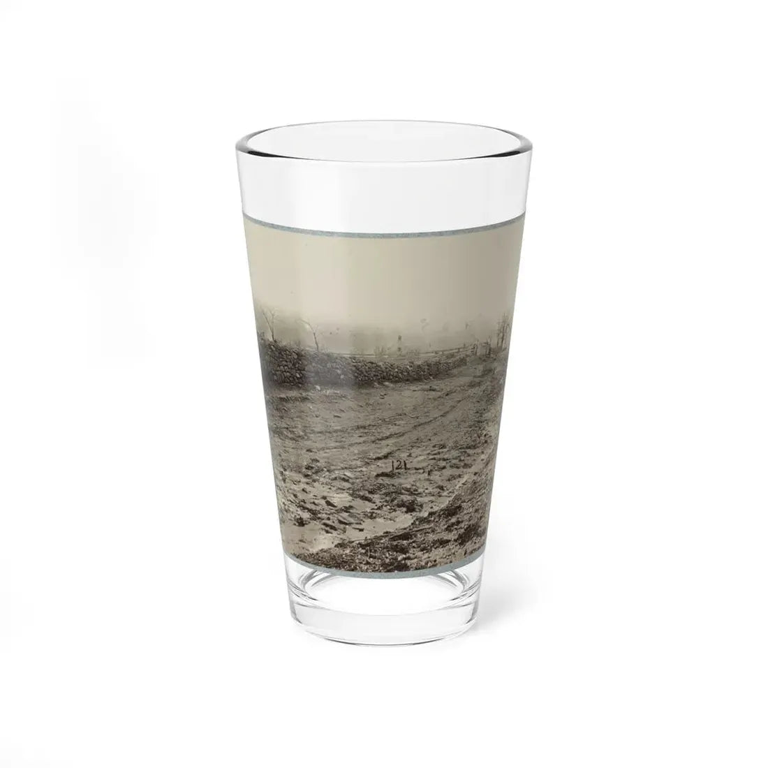 The Stone-Wall At Foot Of Marye's Heights Held By Cobb's Brigade, C.S.A., Dec. 13, 1862(2) (U.S. Civil War) Pint Glass 16oz 16oz - Go Mug Yourself
