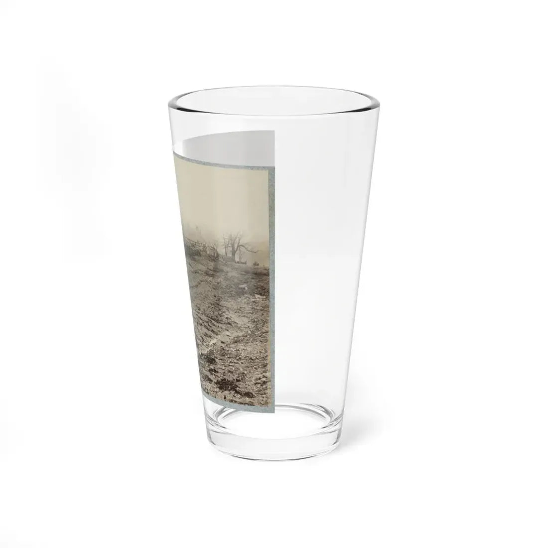The Stone-Wall At Foot Of Marye's Heights Held By Cobb's Brigade, C.S.A., Dec. 13, 1862(2) (U.S. Civil War) Pint Glass 16oz - Go Mug Yourself