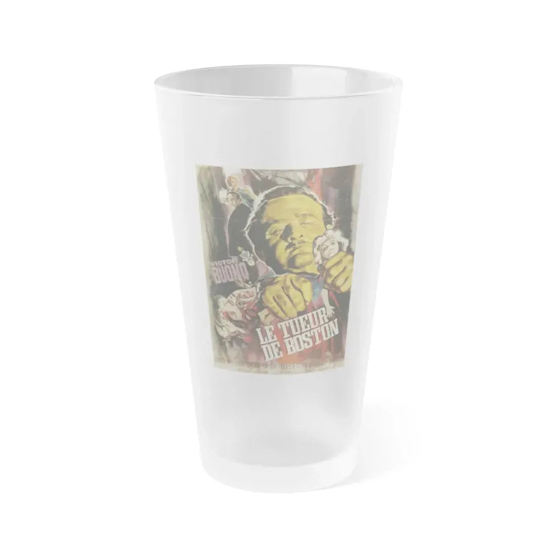THE STRANGLER 1964 Movie Poster - Frosted Pint Glass 16oz 16oz Frosted - Go Mug Yourself
