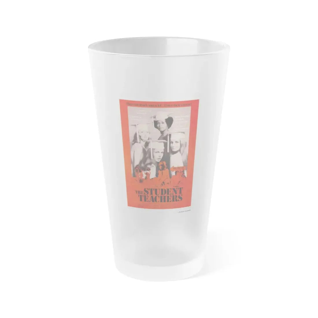 THE STUDENT TEACHERS 1973 Movie Poster - Frosted Pint Glass 16oz Default Title - Go Mug Yourself