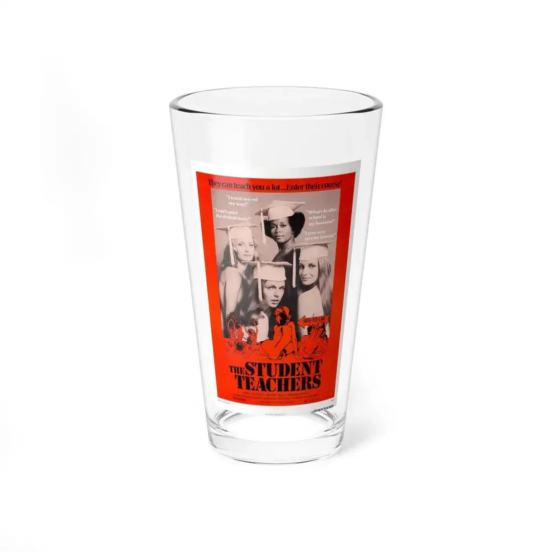 THE STUDENT TEACHERS 1973 Movie Poster - Pint Glass 16oz 16oz - Go Mug Yourself
