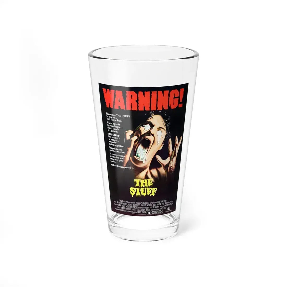 THE STUFF 1985 Movie Poster - Pint Glass 16oz 16oz - Go Mug Yourself