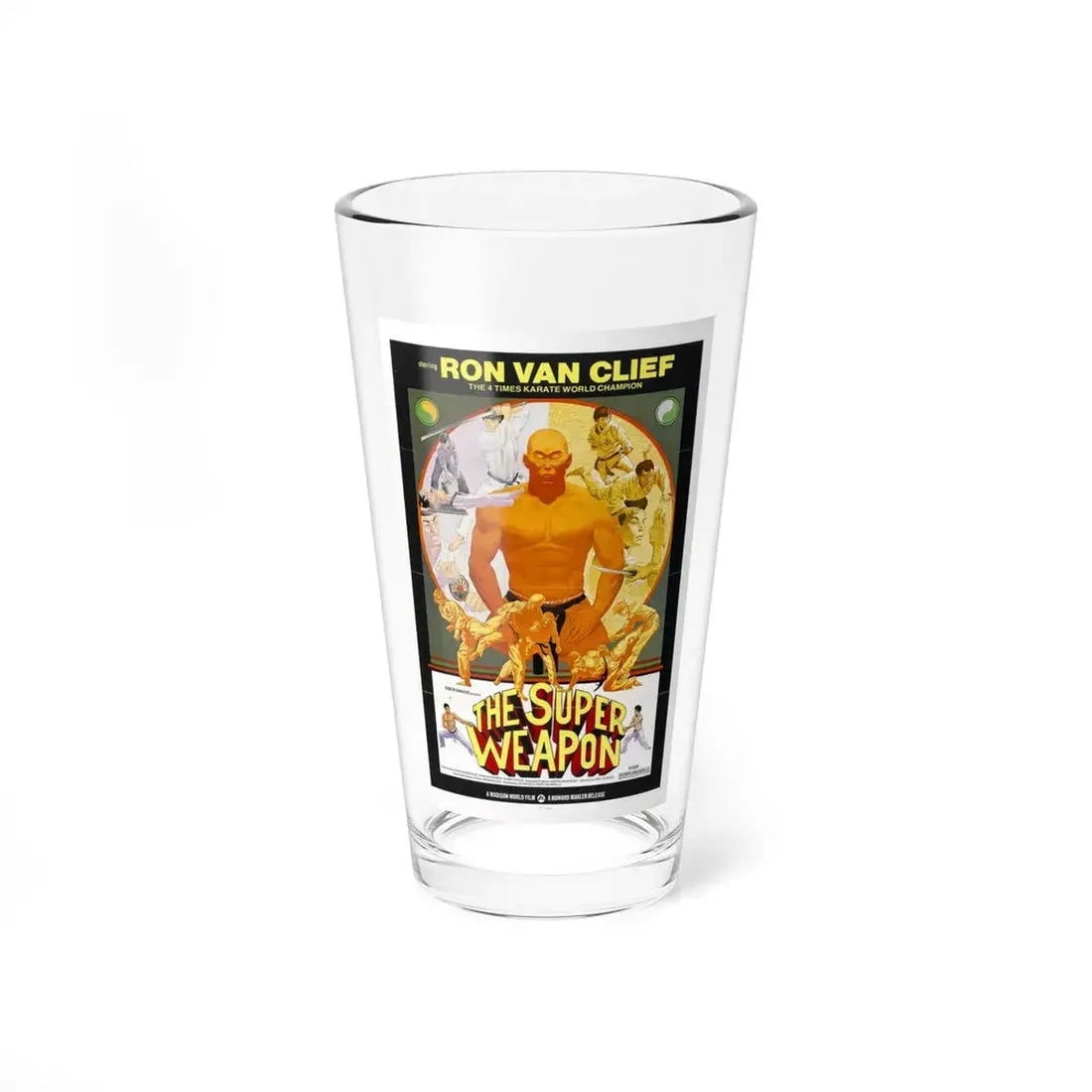 THE SUPER WEAPON 1976 Movie Poster - Pint Glass 16oz 16oz - Go Mug Yourself
