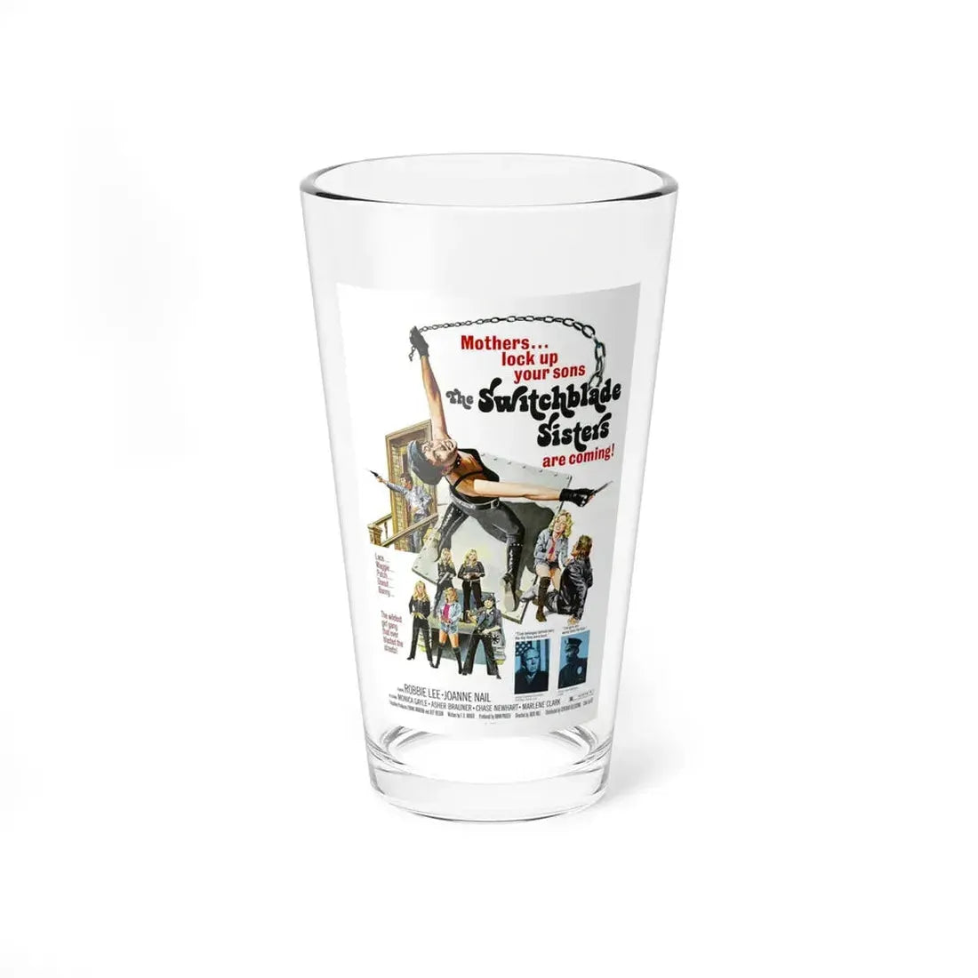 THE SWITCHBLADE SISTERS 1975 Movie Poster - Pint Glass 16oz 16oz - Go Mug Yourself