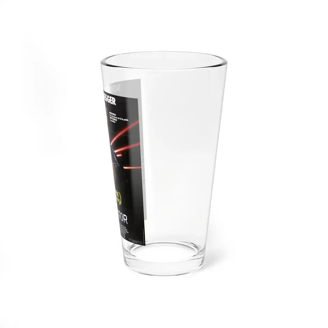 THE TERMINATOR (FRENCH) 1984 Movie Poster - Pint Glass 16oz - Go Mug Yourself