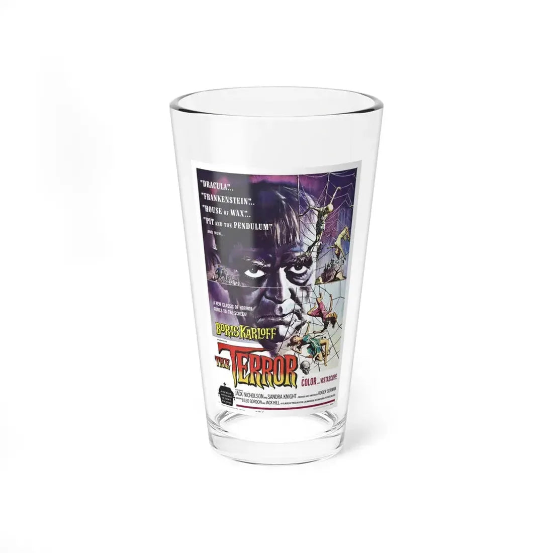 THE TERROR 1963 Movie Poster - Pint Glass 16oz 16oz - Go Mug Yourself