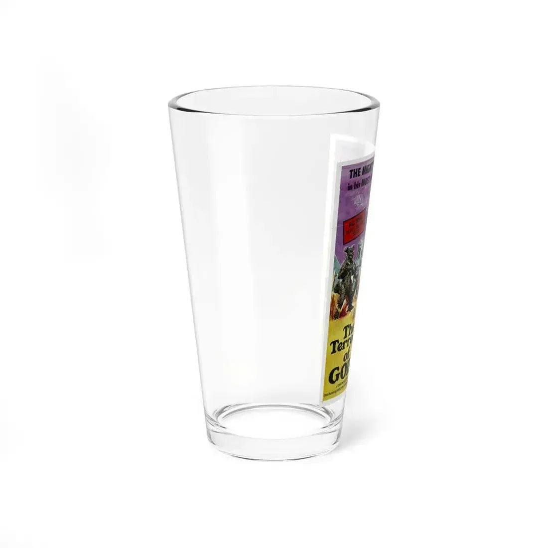 THE TERROR OF GODZILLA 1975 Movie Poster - Pint Glass 16oz - Go Mug Yourself