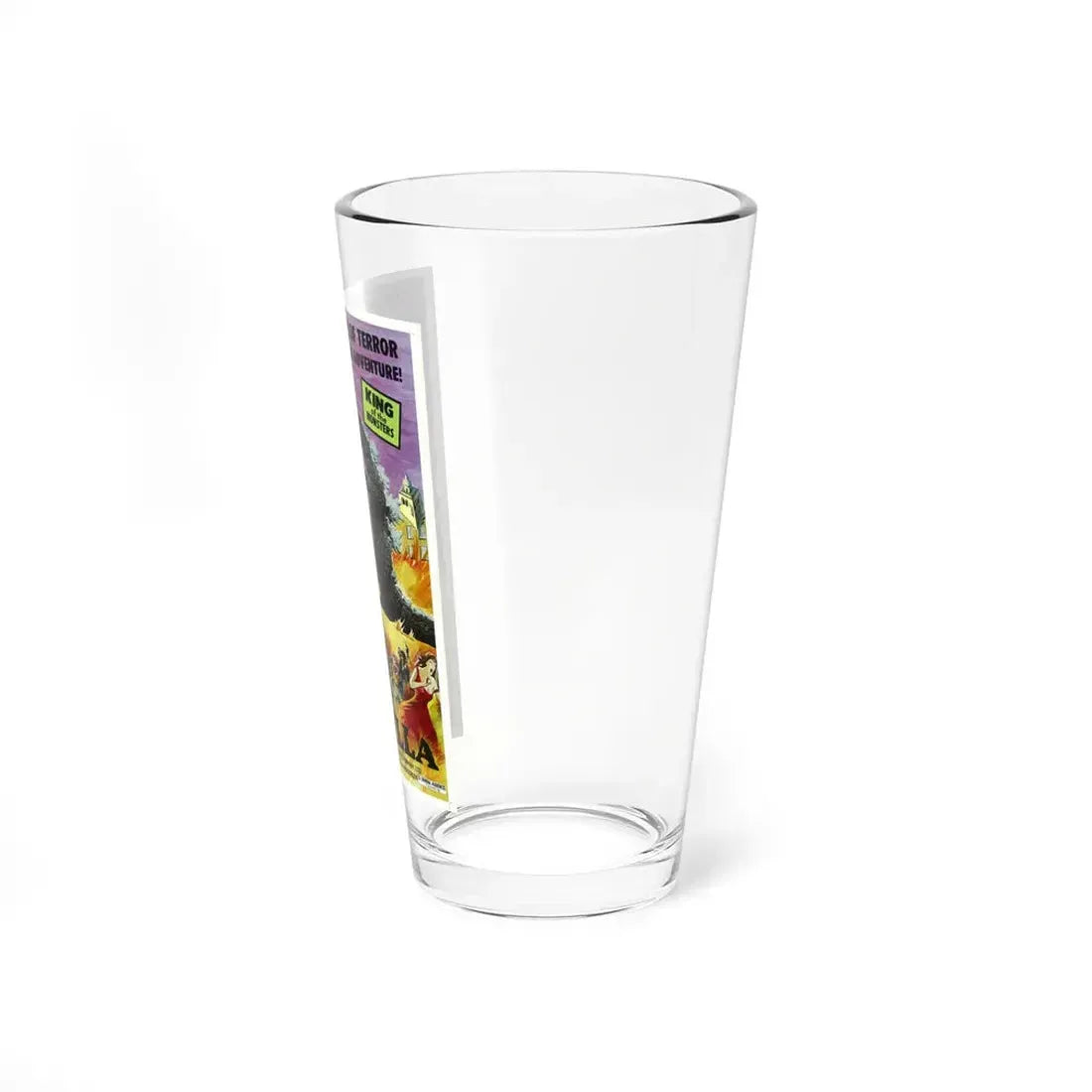 THE TERROR OF GODZILLA 1975 Movie Poster - Pint Glass 16oz - Go Mug Yourself