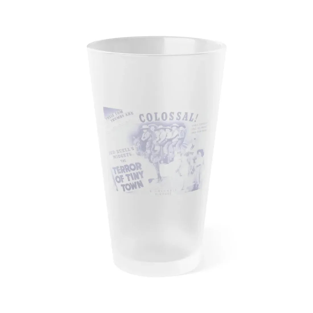 THE TERROR OF TINYTOWN 1938 Movie Poster - Frosted Pint Glass 16oz 16oz Frosted - Go Mug Yourself
