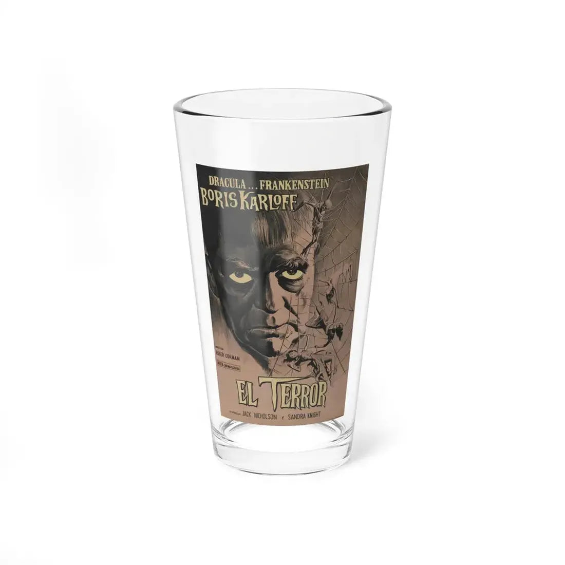 THE TERROR (SPANISH) 1963 Movie Poster - Pint Glass 16oz 16oz - Go Mug Yourself